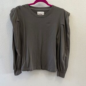 Grey State Charcoal Long Sleeve Top